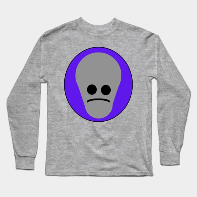 Sad alien Long Sleeve T-Shirt by HMShirts